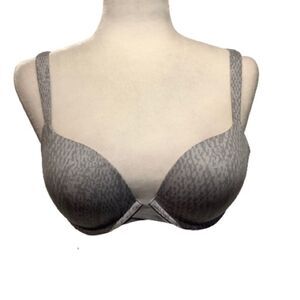 SPANX PILLOW CUP BRA IN GREY SIZE 34C NWT